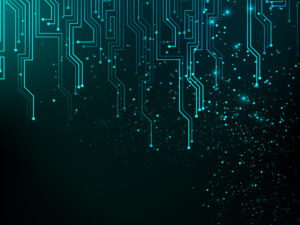 Abstract blue lights background
